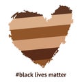 Black lives matter heart